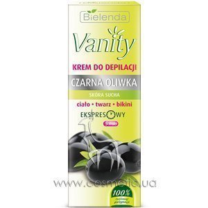 ���� � ������ ��� ��������� ����, ���� � ���� ������ Bielenda Vanity Black Olive Hair Removal Cream for Dry Skin