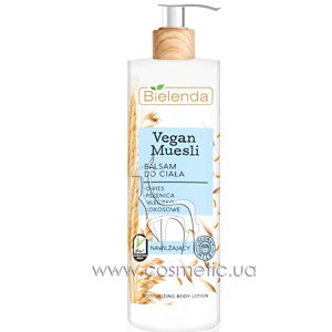 ������ ��� ���� ����������� �����, �������, ��������� ������ Bielenda Vegan Muesli Moisturizing Body Lotion