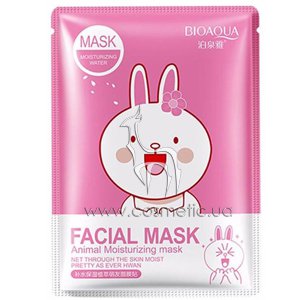 Увлажняющая маска для лица с экстрактом сакуры и алоэ вера BIOAQUA Facial Mask Animal Moisturizing with Sakura Extract and Aloe Vera