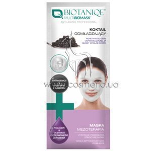 �������������� �������� � ����� ��� ����������� ���� BIOTANIQE DUO Multibiomask Rejuvenating Cocktail + Mesotherapy Mask