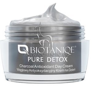 ��������������� ������� ���� � �������������� ����� BIOTANIQE Pure Detox Charcoal Antioxidant Day Cream