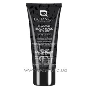�����-������ ��� ���� � ������� ���� BIOTANIQE Pure Detox Charcoal Black Mask Peel-Off