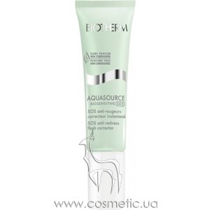 ����-��������� ��������� ����������� � ����������� Biotherm Aquasource Biosensitive SOS Anti-Redness Flash Corrector