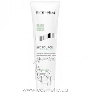 Очищающая пенка для чувствительной кожи Biotherm Biosource Biosensitive Dermo-Soothing Cleanser Gentle Mousse (Soap Free)