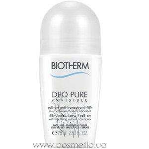 ��������� ����������-�������������� ����������� �������� � ����������� ���������� Biotherm Deo Pure Invisible Roll-on Anti-Transpirant 48H