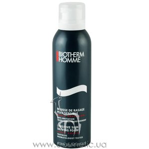 ���� ��� ������ ��� �������������� ���� Biotherm Homme Sensitive Skin Shaving Foam