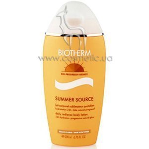 ����������� ������ � �������� ������ ��� ������� ���� Biotherm Summer Source Daily Radiance Body Lotion (fair skin tones)