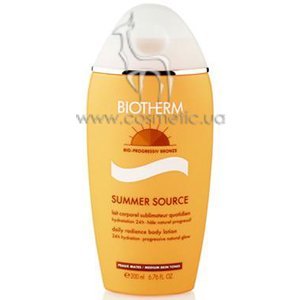 ����������� ������ � �������� ������ ��� ������� ���� Biotherm Summer Source Daily Radiance Body Lotion (medium skin tones)