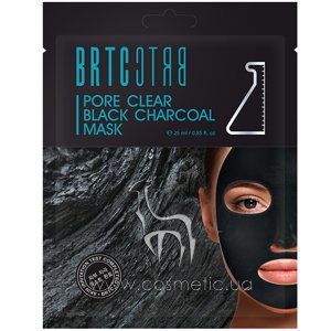 ����� � ������ ����� ��� �������� ��� �� ����������� BRTC Pore Clear Black Charcoal Mask