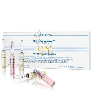 ������ ��� ���������� ���� (������� � ������) Christina FluorOxygen+C PotentC Ampoules