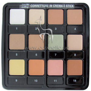 ������ ���������� � ������� �� 12 ������ Cinecitta Make Up Correction Palette