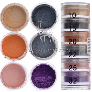 ���� � ����� ����������� �������� 6 ������ Cinecitta Make Up Pyramid Powder Eyeshadows �10-32