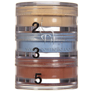 ���� � ����� ����������� �������� 3 ����� Cinecitta Make Up Pyramid Powder Eyeshadows �2-5