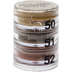 ���� � ����� ����������� �������� 3 ����� Cinecitta Make Up Pyramid Powder Eyeshadows �50-52