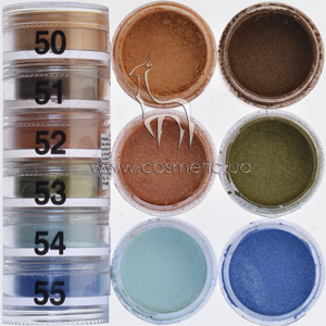 ���� � ����� ����������� �������� 6 ������ Cinecitta Make Up Pyramid Powder Eyeshadows �50-55