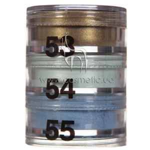 ���� � ����� ����������� �������� 3 ����� Cinecitta Make Up Pyramid Powder Eyeshadows �53-55