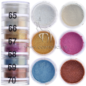 ���� � ����� ����������� �������� 6 ������ Cinecitta Make Up Pyramid Powder Eyeshadows �65-70