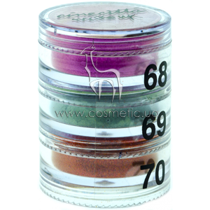 ���� � ����� ����������� �������� 3 ����� Cinecitta Make Up Pyramid Powder Eyeshadows �68-70