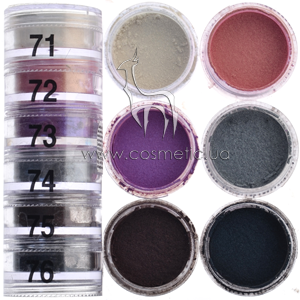 ���� � ����� ����������� �������� 6 ������ Cinecitta Make Up Pyramid Powder Eyeshadows �71-76