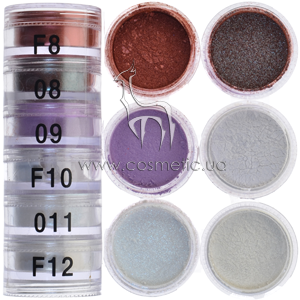 ���� � ����� ����������� �������� 6 ������ Cinecitta Make Up Pyramid Powder Eyeshadows �F8-F12