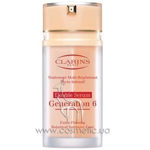������������� �������������� �������� ��������� Clarins Extra-Firming Botanical Intensive Care Double Serum Generation 6