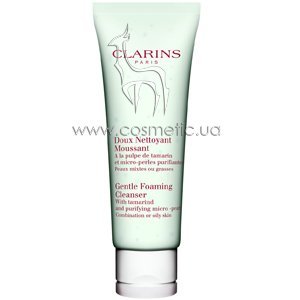 ���������� � ��������� �������� ���� Clarins Gentle Foaming Cleanser With Tamarind And Purifying Micro Pearls