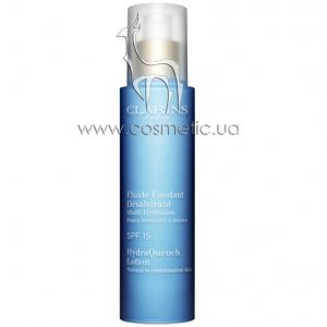 ����������� ������ ��� ���������� � �������� � �������� ���� ��� ������� ������� Clarins HydraQuench Lotion SPF 15