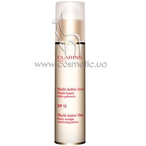 ������� �������������� ������ ������ ������ ������ Clarins Multi-Active Day Early Wrinkle Correcting Lotion SPF 15