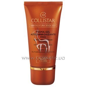 ����-���� ��������� ��� ���� Collistar Abbronzatura Senza Sole Face Self-Tanning Cream-Gel