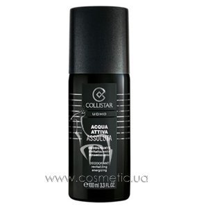 Освежающий дезодорант-спрей с защитной формулой Collistar Linea Uomo Acqua Attiva Assoluta Deodorant