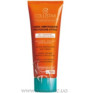 Солнцезащитный крем для чувствительной кожи Collistar Speciale Abbronzatura Perfetta Active Protection Sun Cream SPF 50+