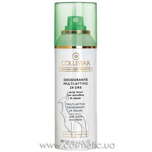 Сухой дезодорант-спрей с волокнами хлопка Collistar Speciale Corpo Perfetto Multi-Active Deodorant 24 Hours Dry Spray With Cotton Microfibres