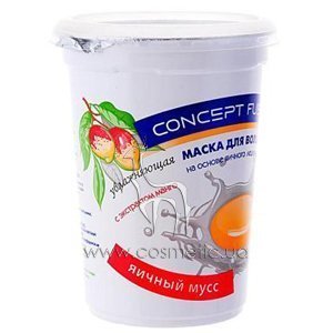 ����������� ����� � ���������� ����� ������� ���� Concept Egg Mousse Fusion Mask