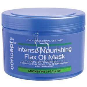 ����� ����������� � ������� ������ ��� ���������� ����� Concept Live Hair Intense Nourishing Mask With Flax Oil
