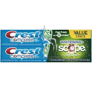 ����� ������ ���� Crest Complete Multi-Benefit Whitening +Scope Double Pack