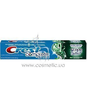 ������������ � ���������� ������ ����� Crest Complite Extra White Power Plus Scope Outlast Toothpaste Long Lasting Mint