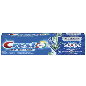 ������ ����� Crest Premium Plus Scope Dual Blast Intense Mint