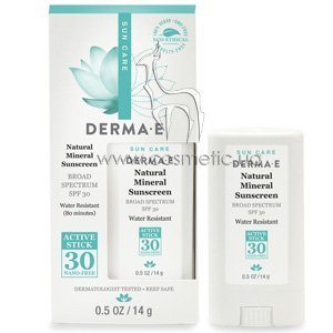 ����������� ����������� ����������� �������������� ���� Derma E Natural Mineral Sunscreen Active Stick SPF 30