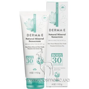 ����������� ����������� �������������� �������� ��� ���� Derma E Sun Care Antioxidant Natural Sunscreen Body SPF 30