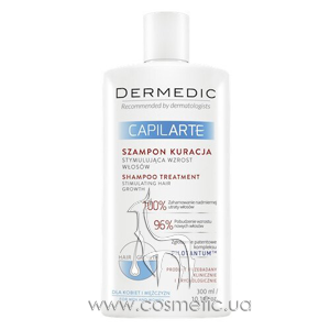 ������� ������������� � �������������� ���� ����� Dermedic Capilarte Shampoo Alopecia Treatment Hair Loss Growth Stimulation