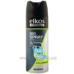����������-����� Elkos Men Deo Spray X-Dry Mineral 48h