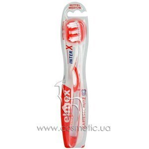 ������ ����� ������� ��������� ������� ������� Elmex InterX Medium Zahnbuerste Toothbrush