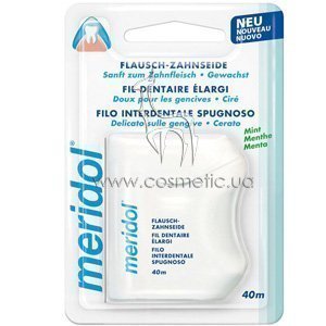 ������ ���� (40 �) Elmex Meridol Flausch-Zahnseide Gewachst Mint