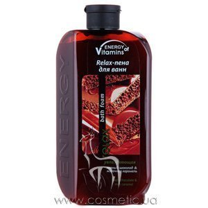 ����������� ���� ��� ����� �������� � �������� ��������� Energy of Vitamins Relax Bath Foam Chocolate & Milk Caramel