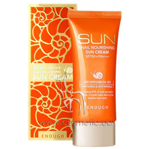 �������������� ���� � ������� ������ Enough Snail Nourishing Sun Cream SPF 50 /PA +++