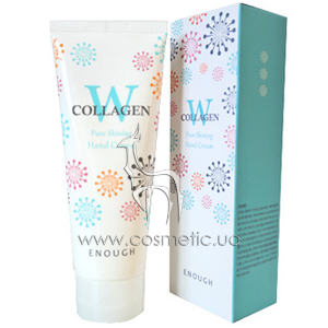 ���� � ���������� ������ �������� ���� ��� Enough W Collagen Pure Shining Hand Cream