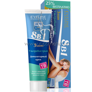 ������������� ������������ ���� 8�1 Eveline Cosmetics Q10+R Depilatory Cream 8in1