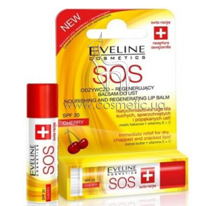 ����������������� ������� ��� ��� ������� Eveline Cosmetics Argan Oil SOS Cherry Lip Balm