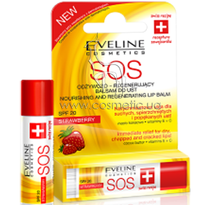 ����������������� ������� ��� ��� ��������� Eveline Cosmetics Argan Oil SOS Strawberry Lip Balm