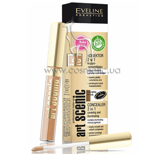 ������ ��������� 2�1 � ������������ Eveline Cosmetics Art Scenic Professional Make-up Concealer 2in1